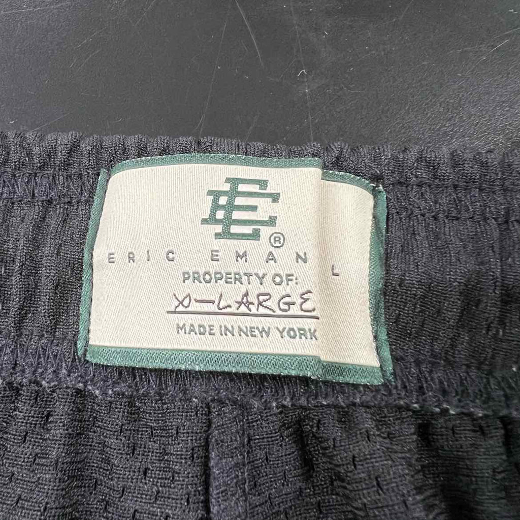 Eric Emanuel Mesh Shorts "WARREN LOTAS" Black New Size XL