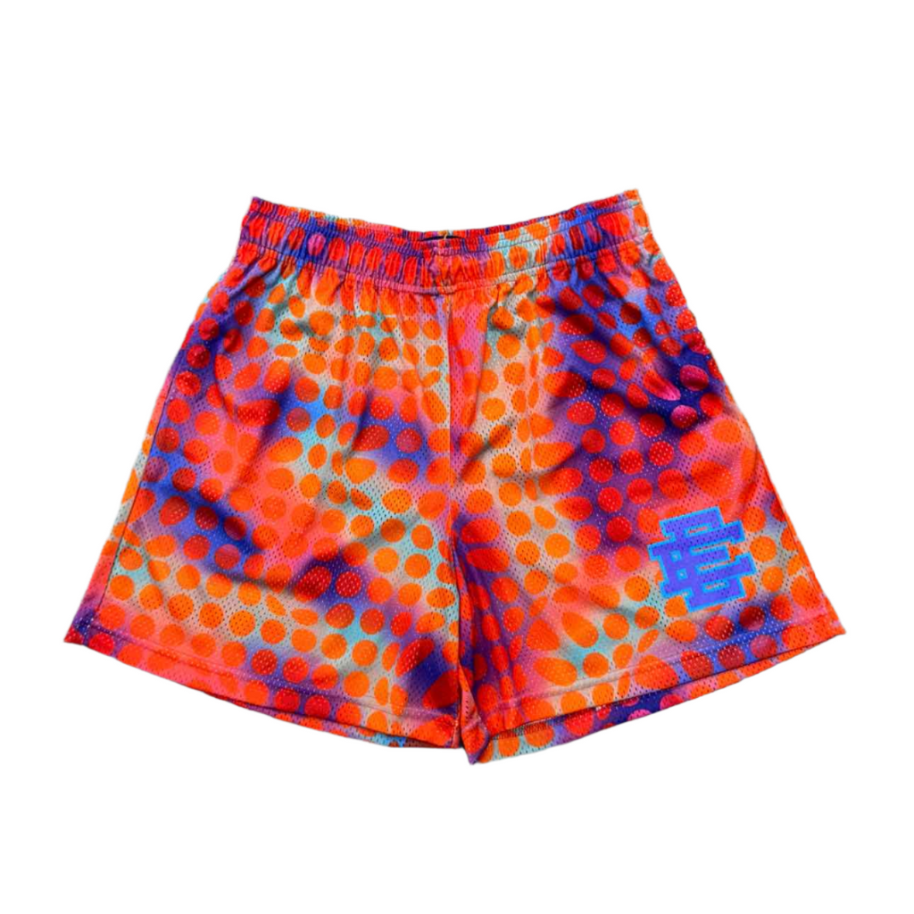 Eric Emanuel Mesh Shorts "DOTS" Orange New Size XL