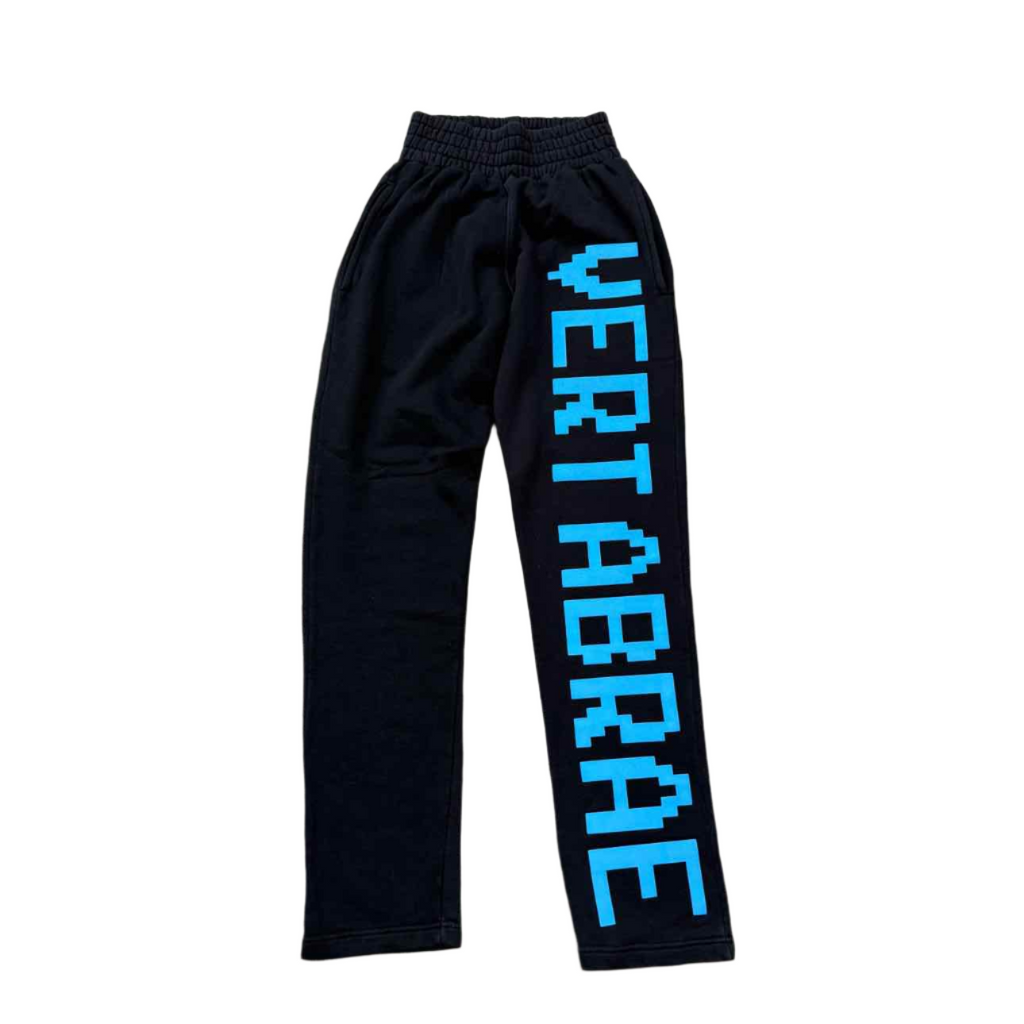 Vertabrae Sweatpants "LOGO BLUE" Black Used Size M