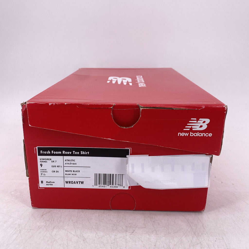 New Balance (W) Fresh Foam Roav "Tee Shirt White Black" 2021 New Size 9W