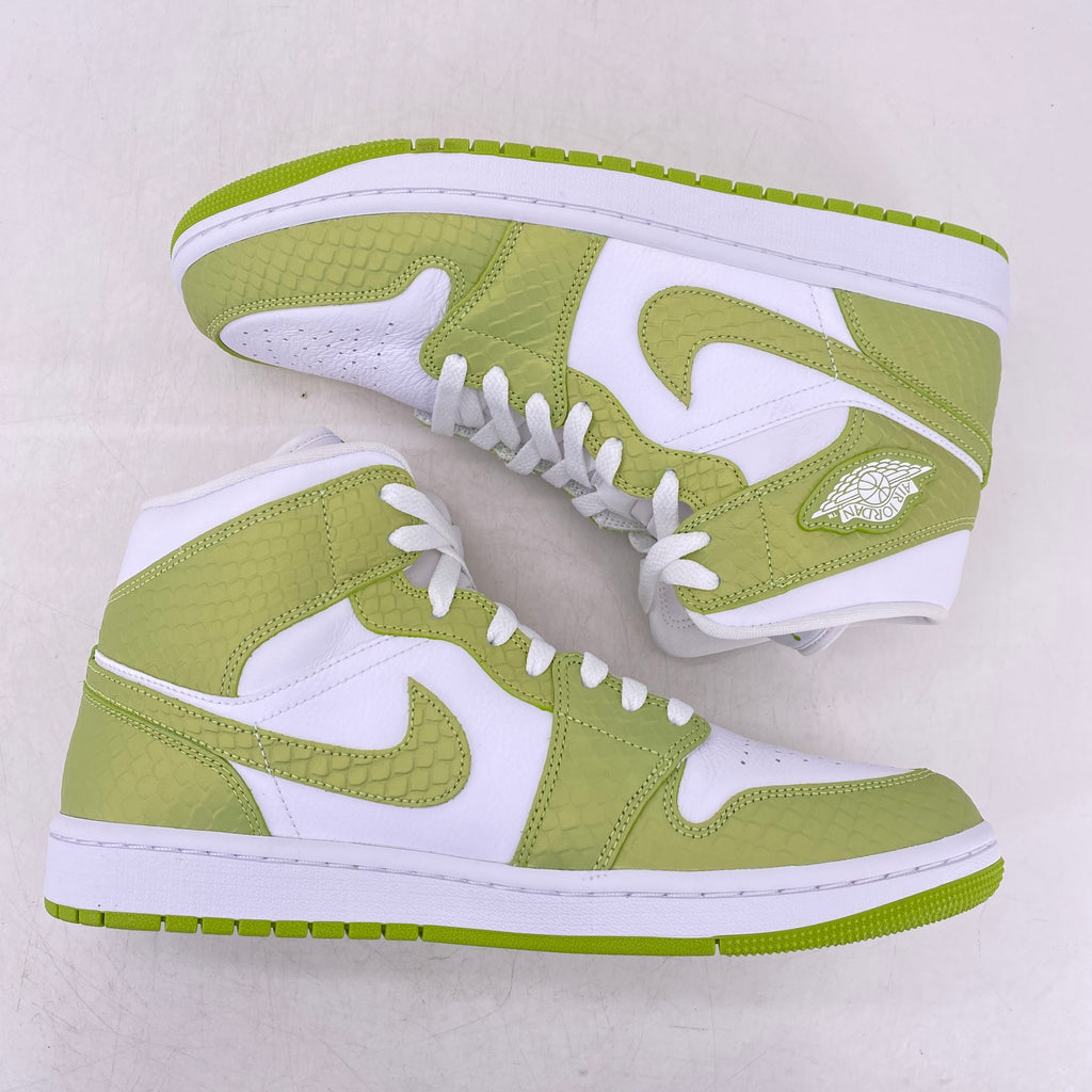 Air Jordan (W) 1 Mid "Green Python" 2022 New Size 11.5W