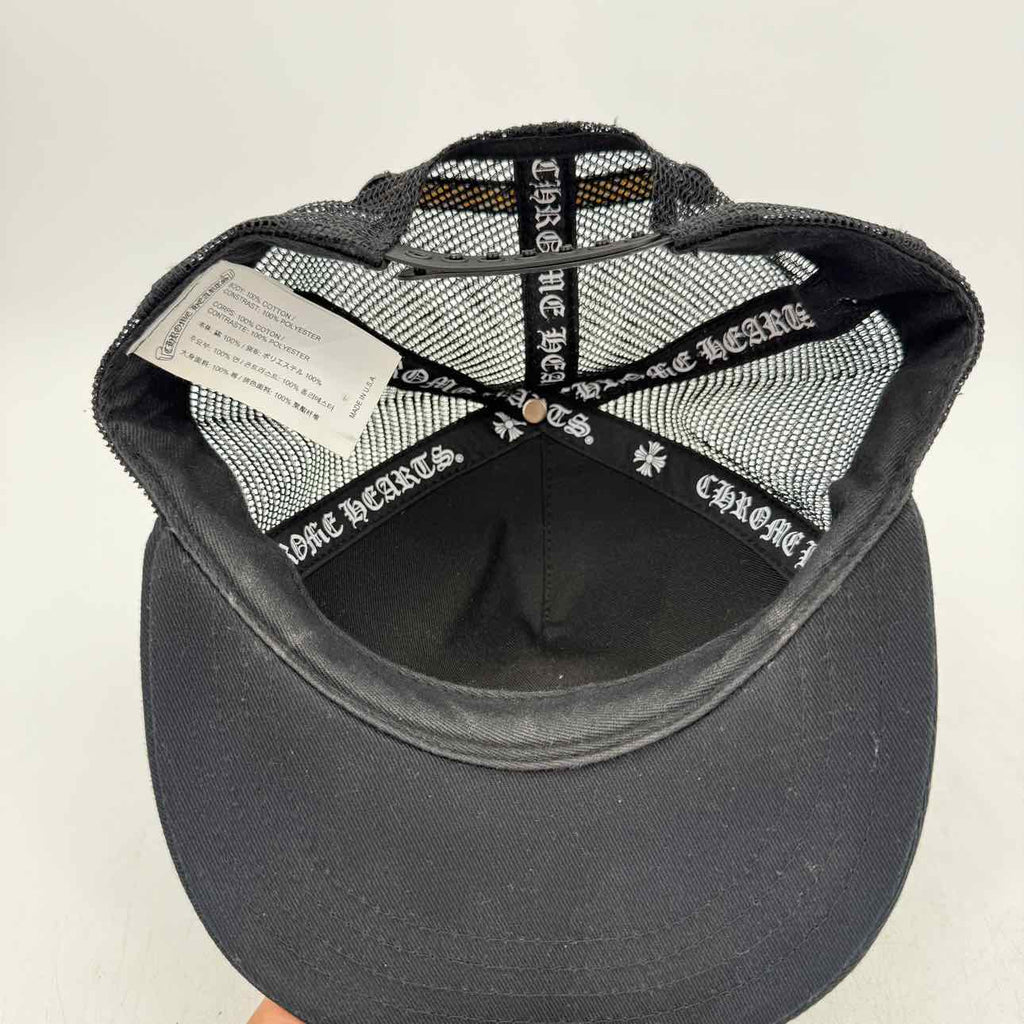 Chrome Hearts Trucker Hat "SEAL STAMP" Used Black Size OS