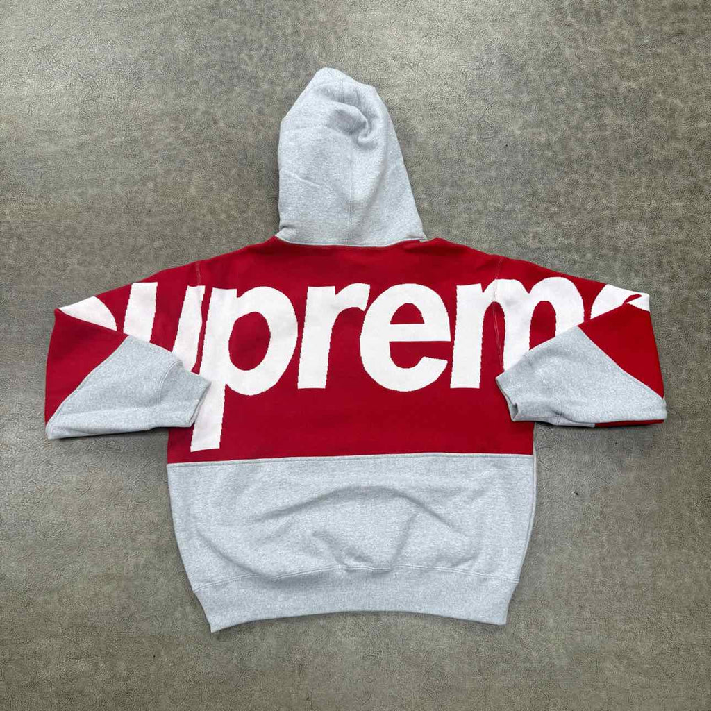 Supreme Hoodie "KNIT LOGO" Grey New Size S