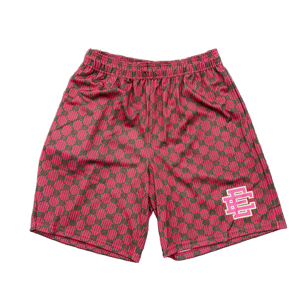 Eric Emanuel Mesh Shorts "EE MONO BAGGY" Green Red New Size XL