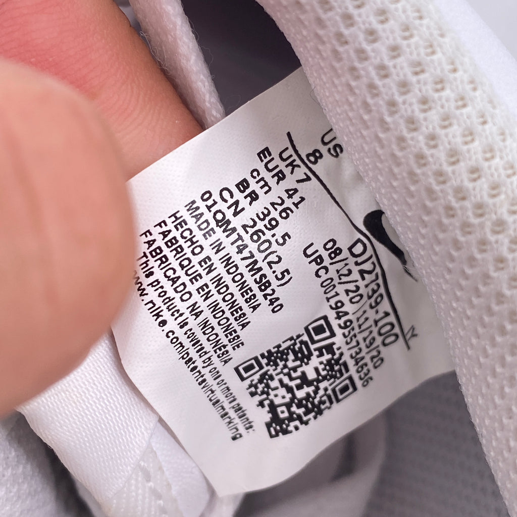 Nike Air Force 1 Low "White Gum" 2021 New Size 8