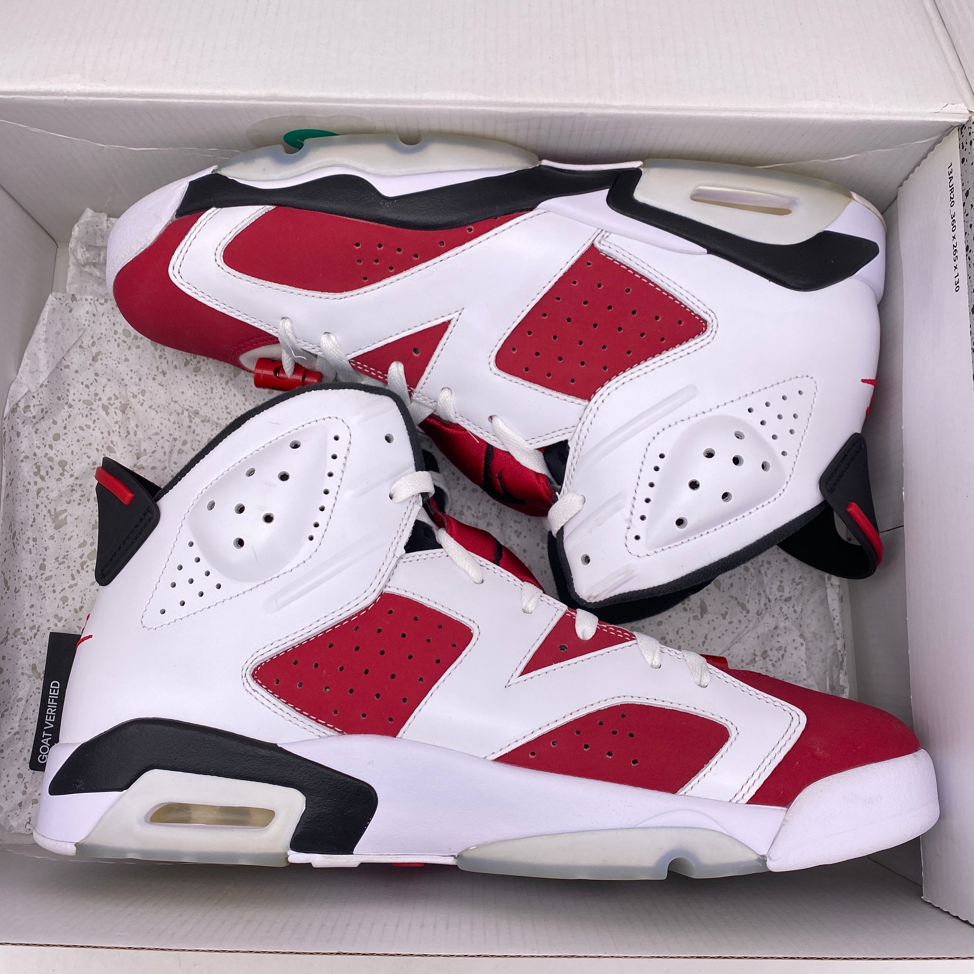 Air Jordan 6 Retro &quot;Carmine&quot; 2021 Used Size 11.5