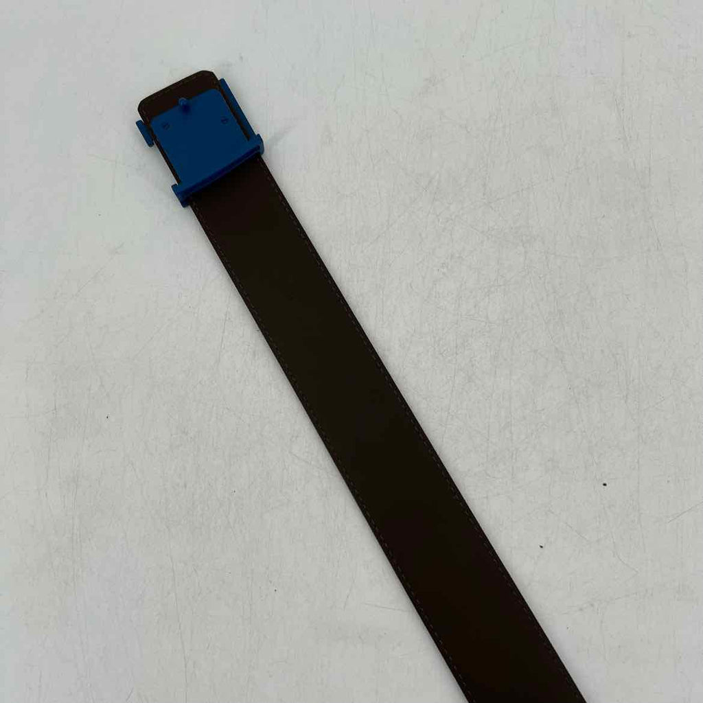 Louis Vuitton Belt "EPI LEATHER" Used Blue Size 40