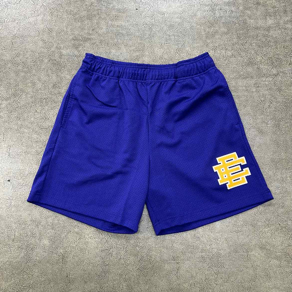 Eric Emanuel Mesh Shorts "BASIC LOGO" Purple New Size M