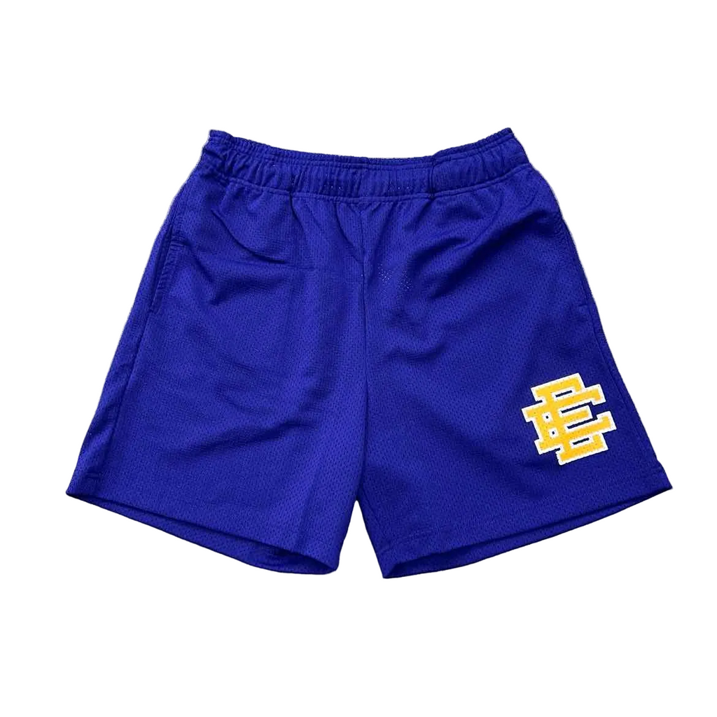 Eric Emanuel Mesh Shorts "BASIC LOGO" Purple New Size M