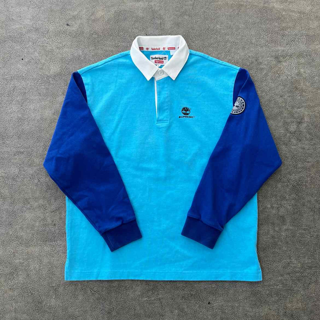 Supreme Polo "TIMBERLAND" Blue Used Size S