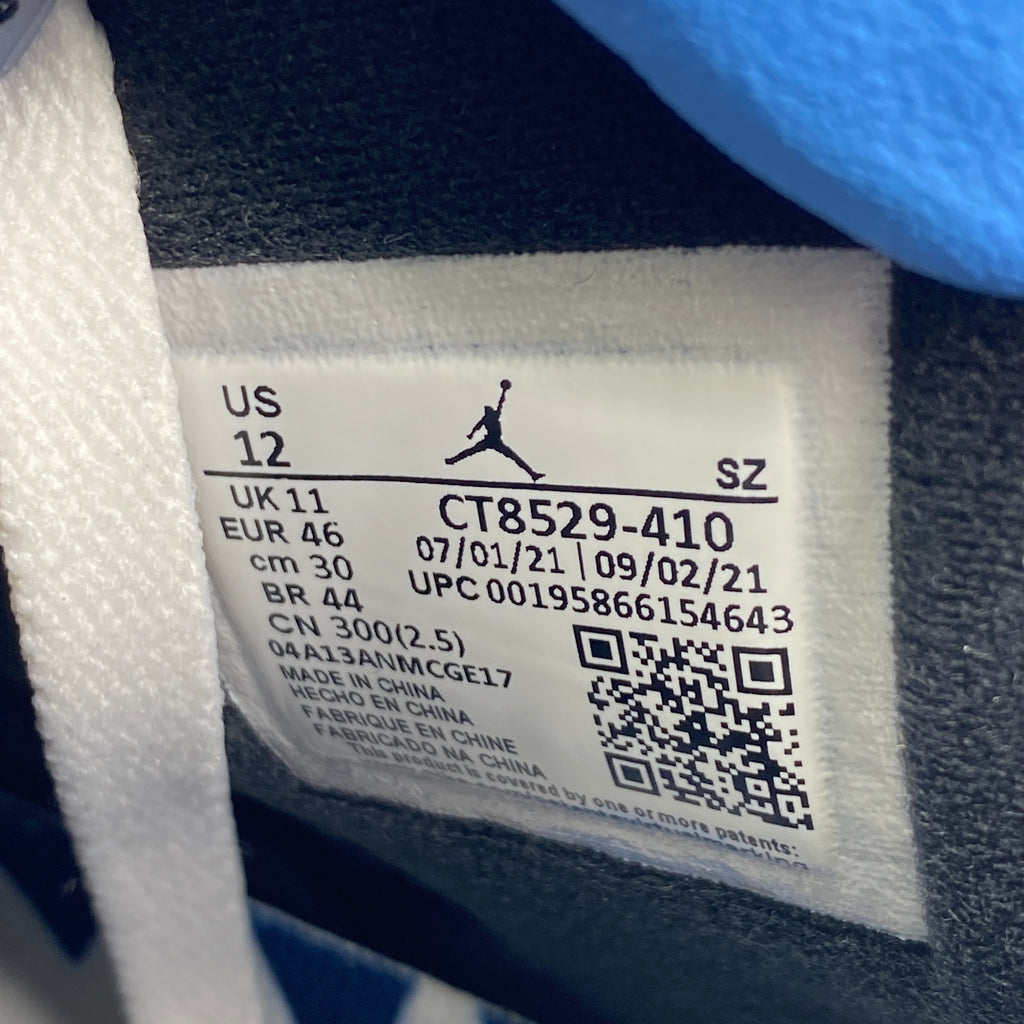 Air Jordan 6 Retro "Unc" 2022 New Size 12