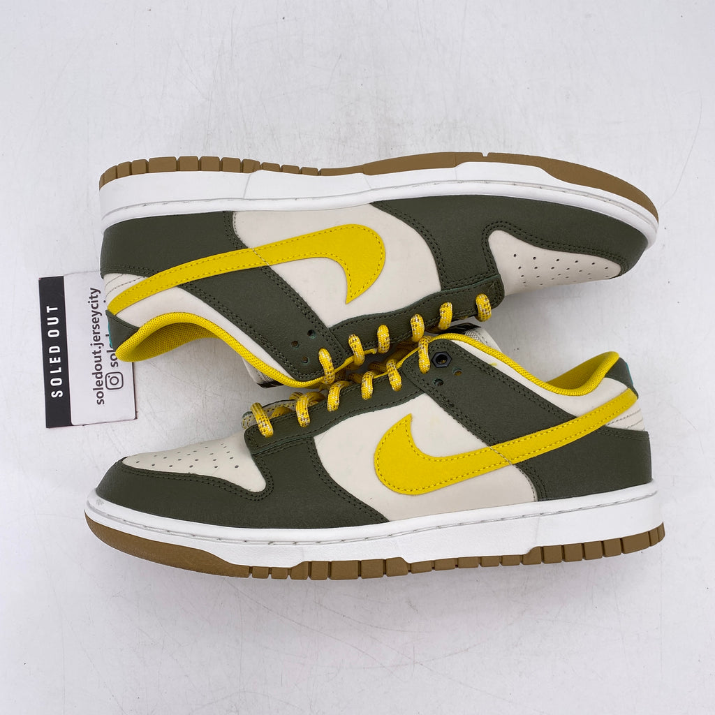 Nike Dunk Low Retro PRM "Cargo Khaki Vivid Sulfur" 2023 Used Size 9.5