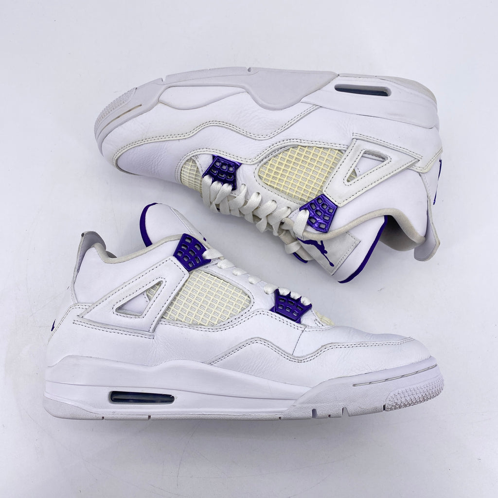 Air Jordan 4 Retro "Metallic Purple" 2020 Used Size 9.5