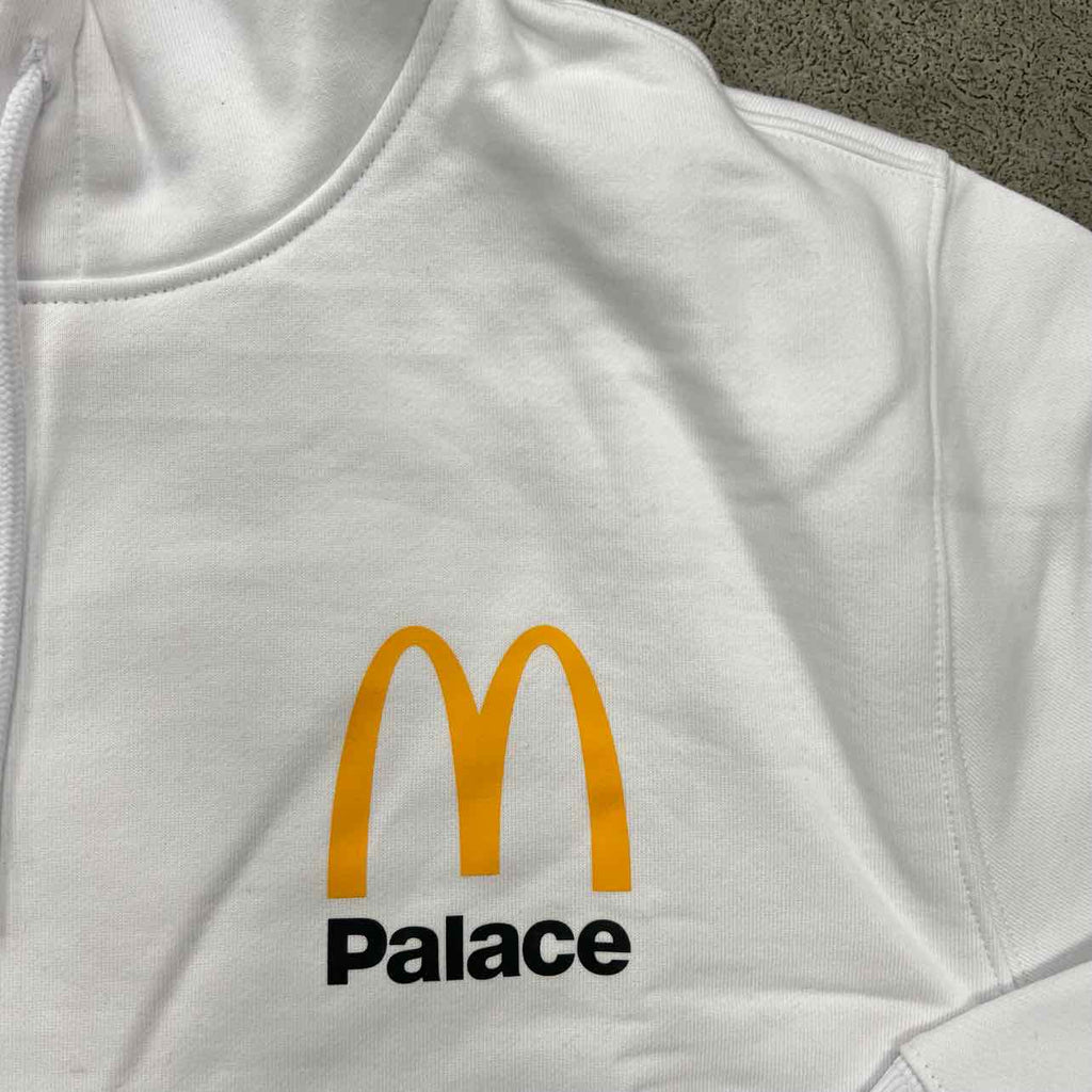 Palace Hoodie "PALACE X MCDONALDS" White New Size M