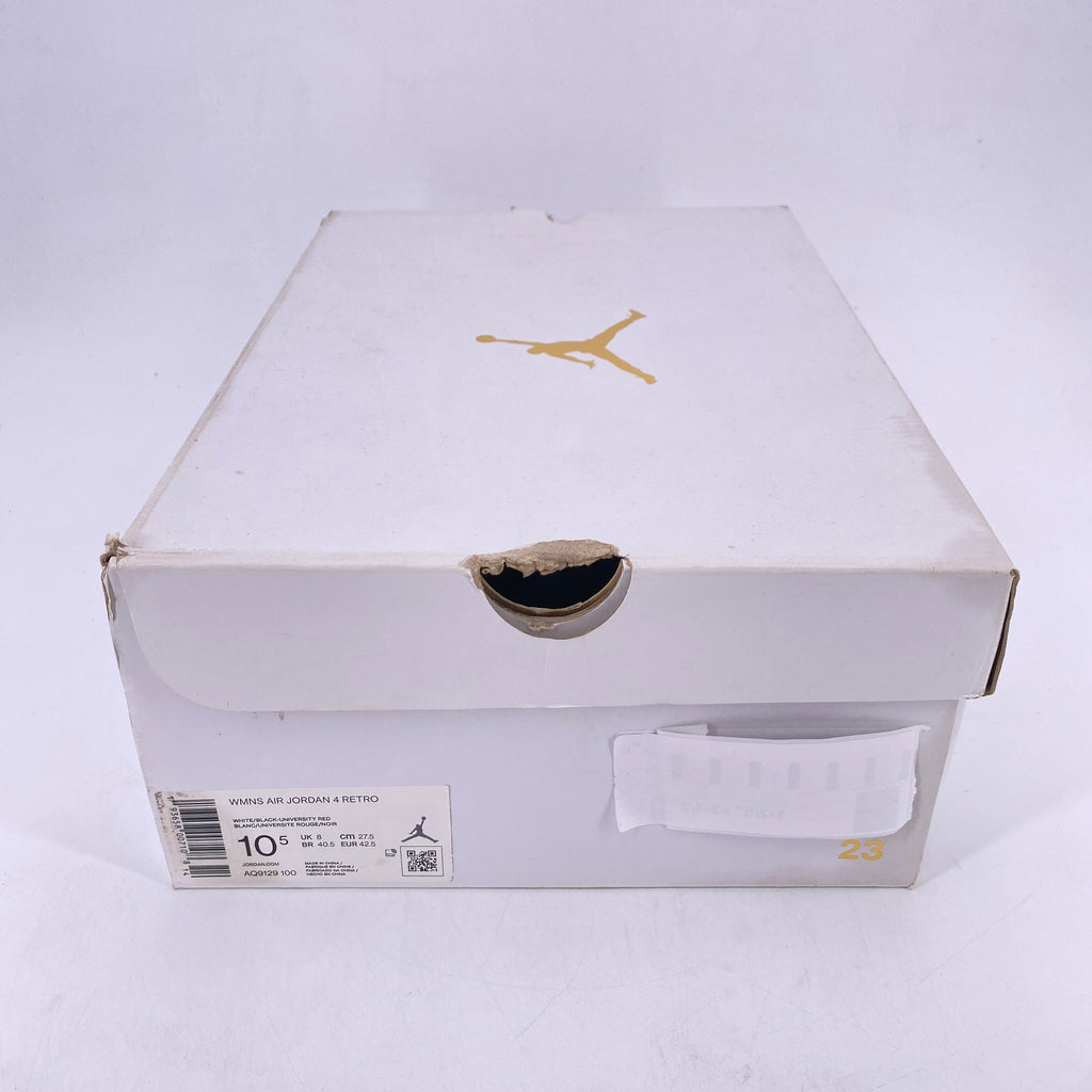 Air Jordan (W) 4 Retro "Lucid Green Rasta" 2020 Used Size 10.5W