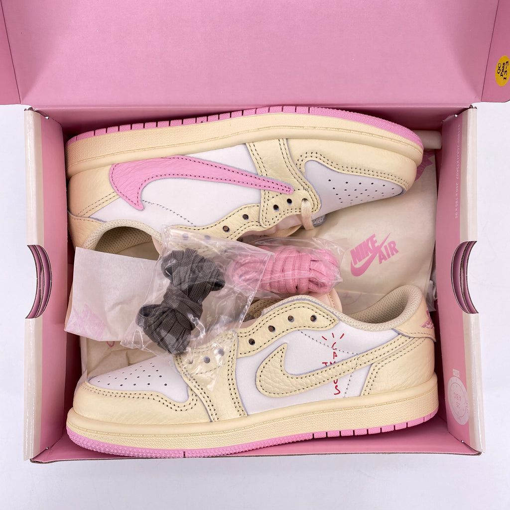 Air Jordan (PS) 1 Low OG SP "Travis Scott Shy Pink" 2026 New Size 2Y