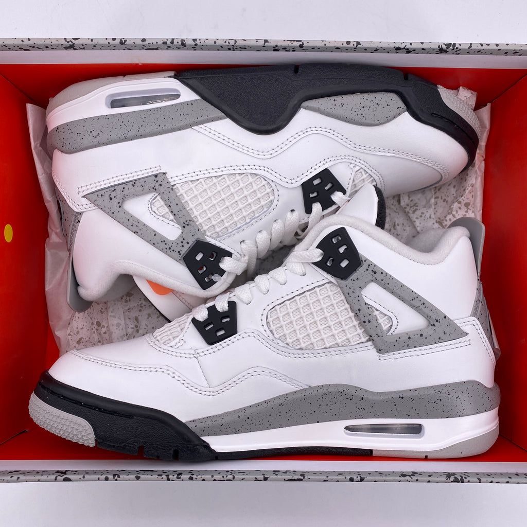 Air Jordan (GS) 4 Retro "White Cement" 2025 New Size 5Y
