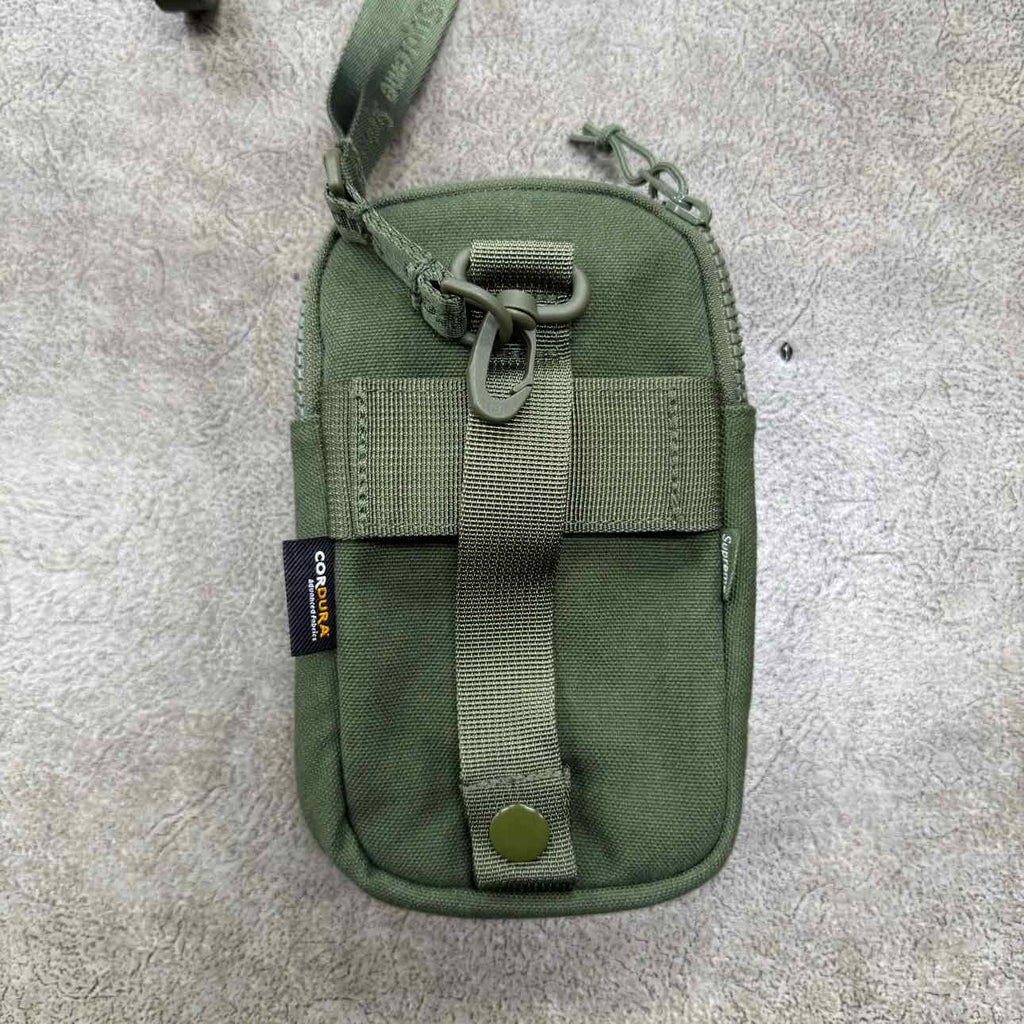 Supreme Shoulder Bag "SMALL BOX LOGO" Used Green Size OS