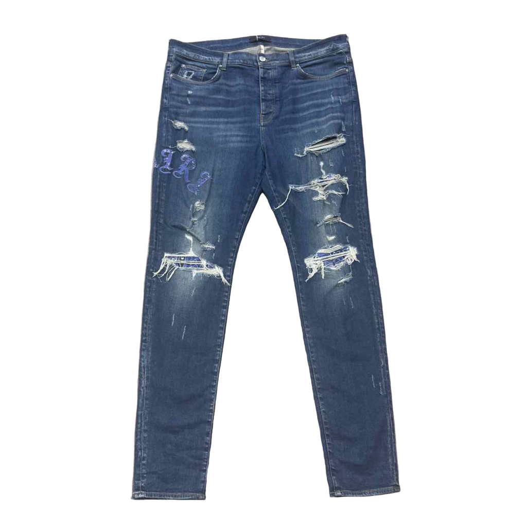 Amiri Jeans "OLD ENGLISH" Blue Used Size 40