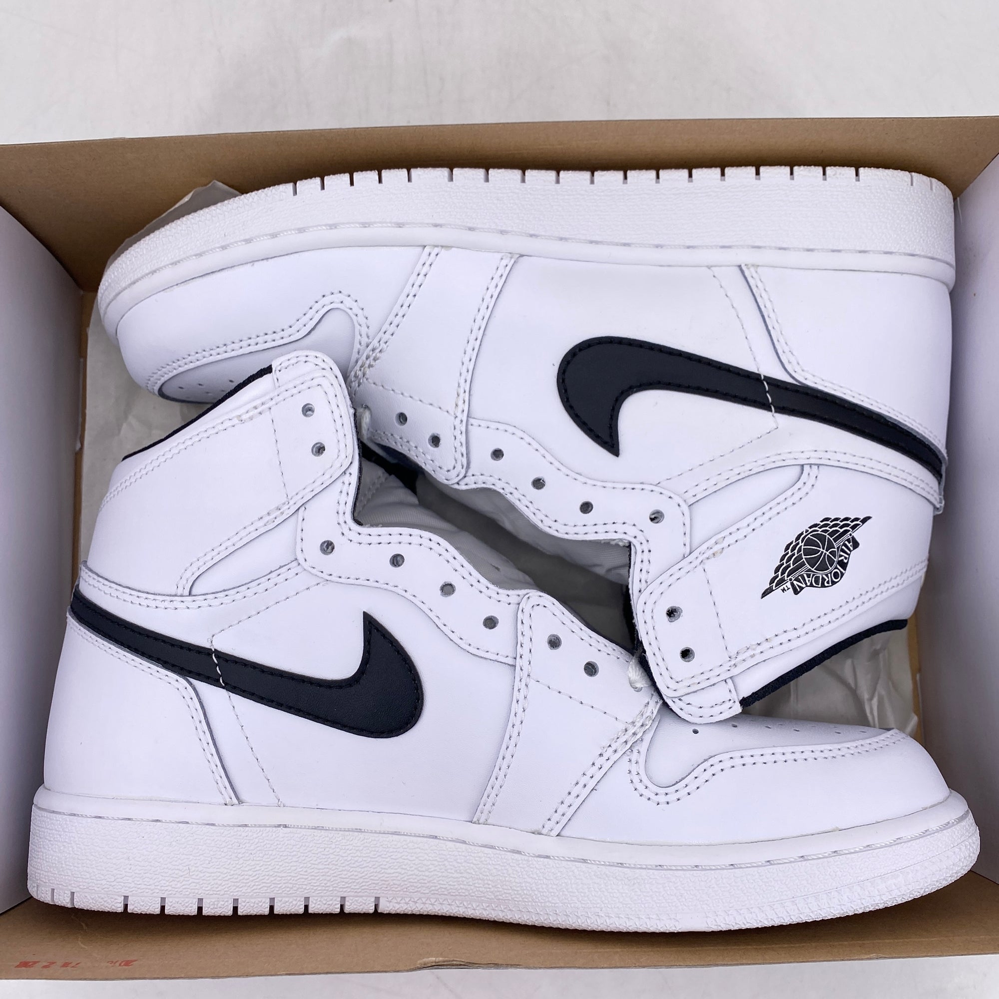 Air Jordan (GS) 1 Retro High OG &quot;Ying Yang White&quot; 2016 New Size 6.5Y
