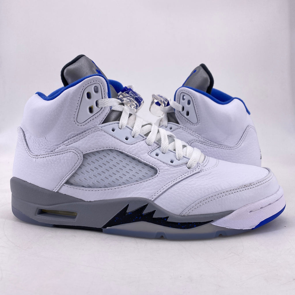 Air Jordan 5 Retro "White Stealth" 2021 New Size 9.5