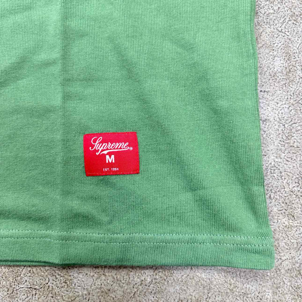 Supreme T-Shirt "SPLIT FOOTBALL" Green New Size M