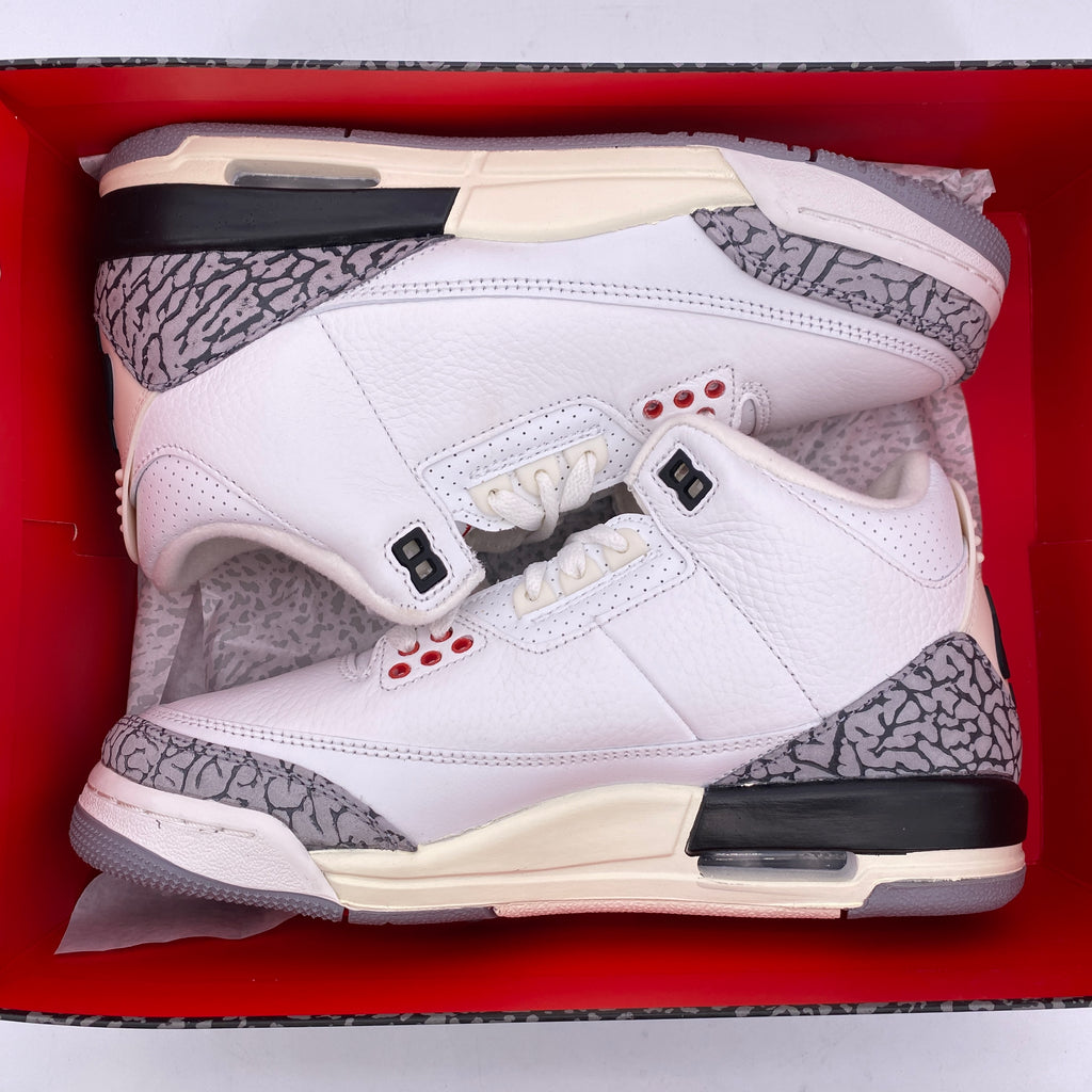 Air Jordan (GS) 3 Retro "White Cement Reimagined" 2023 New Size 6.5Y