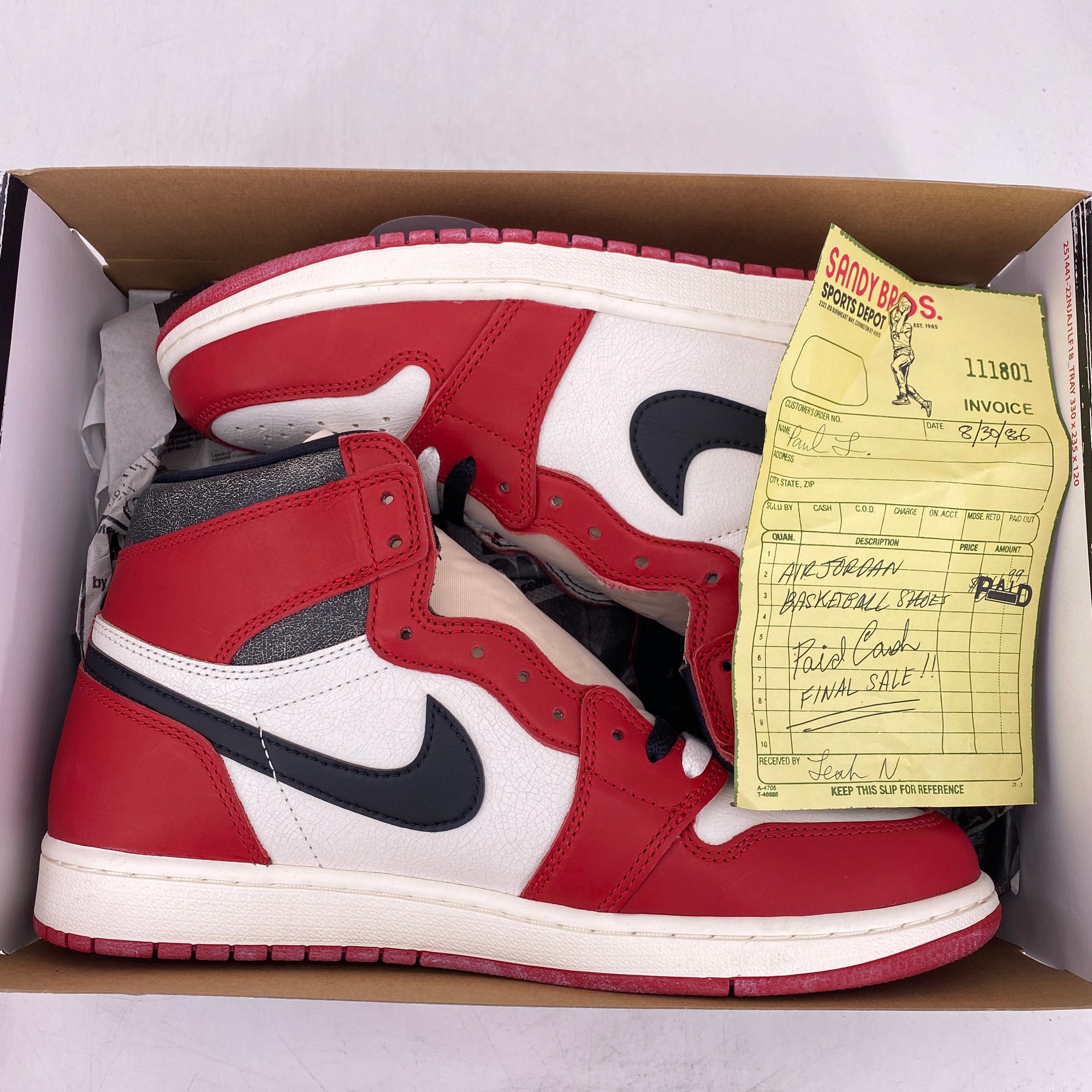 Air Jordan 1 Retro High OG &quot;Lost And Found&quot; 2022 New Size 10.5