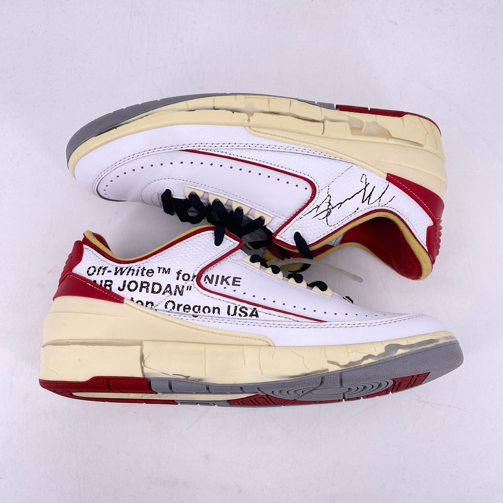 Air Jordan 2 Retro Low "Ow White Red" 2021 Used Size 9.5