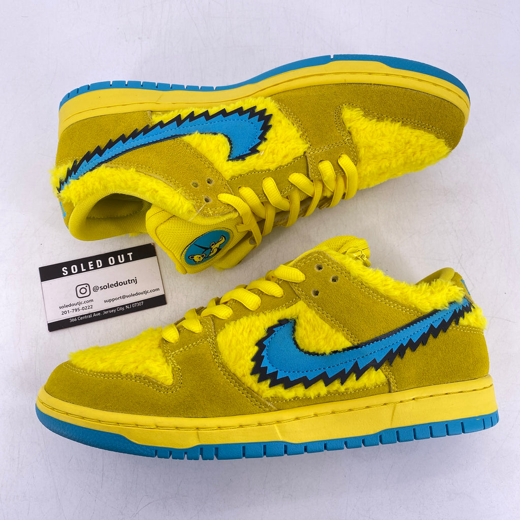 Nike SB Dunk Low "Grateful Dead Yellow" 2020 New Size 9.5