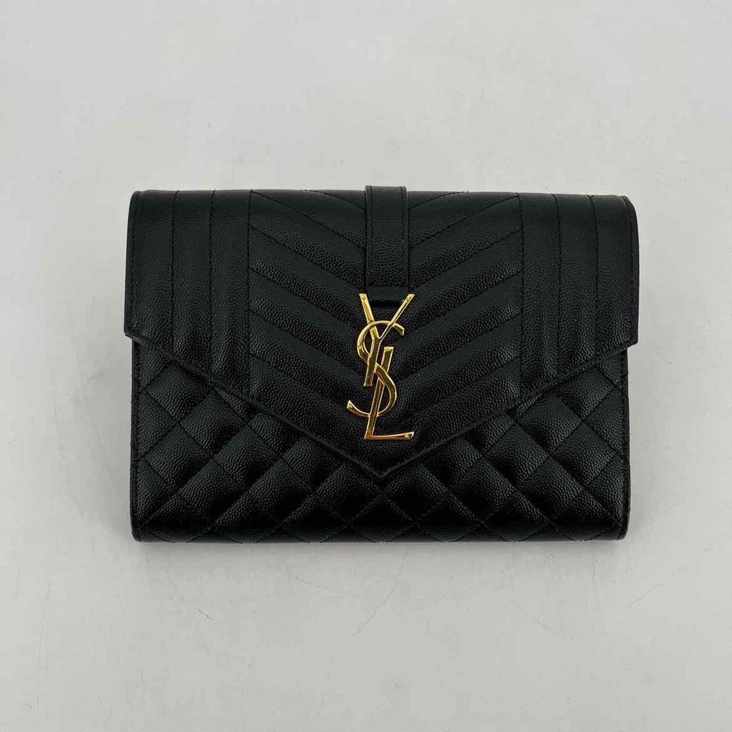 Saint Laurent Bag "QUILTED ENVELOPE FLAP" New Black