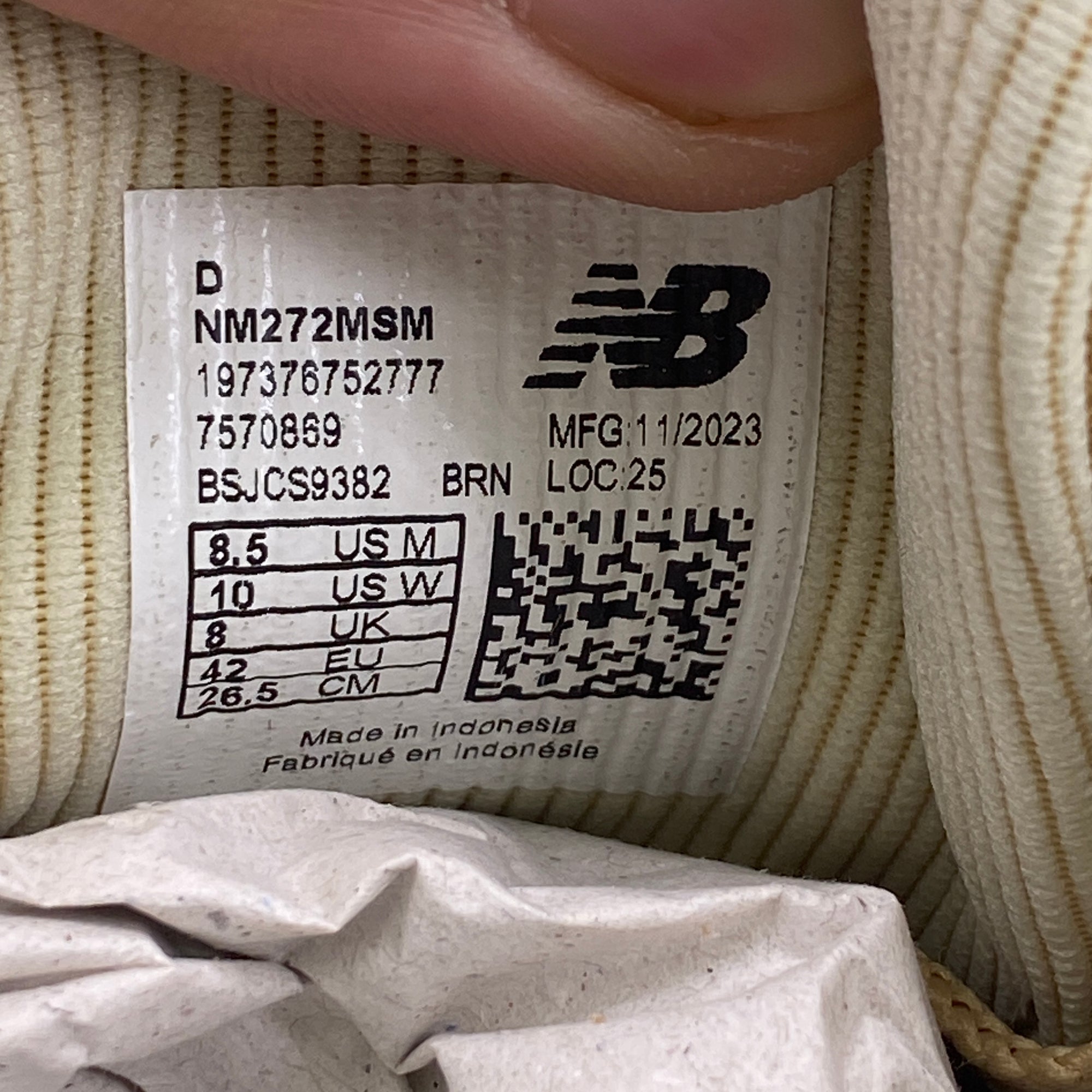 New Balance Numeric 272 &quot;Museum Wheat&quot; 2024 New Size 8.5