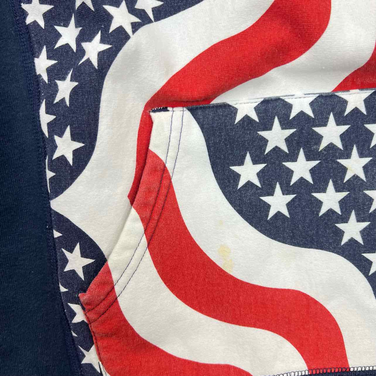 Supreme Hoodie &quot;AMERICAN FLAG&quot; Multi-Color Used Size S