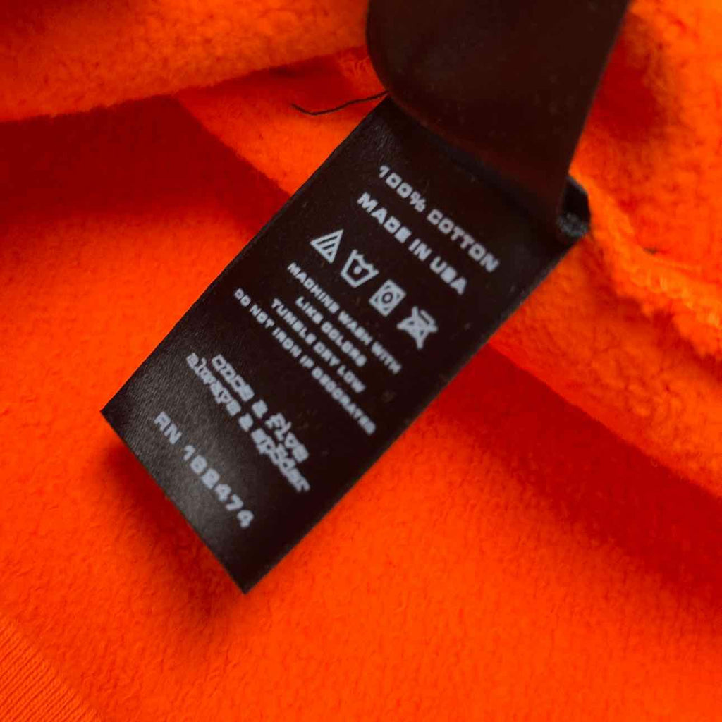 Sp5der Hoodie "LEGACY" Orange New Size M