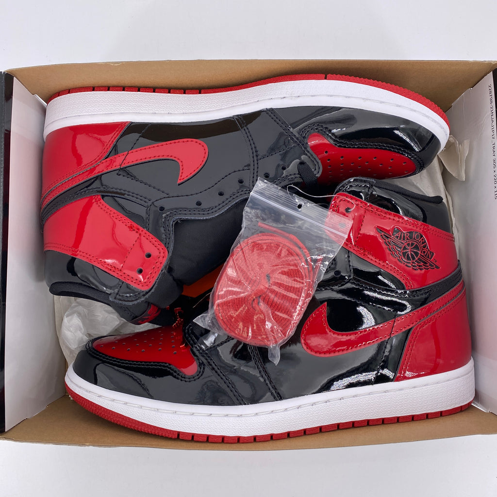 Air Jordan 1 Retro High OG "Patent Bred" 2021 New Size 9