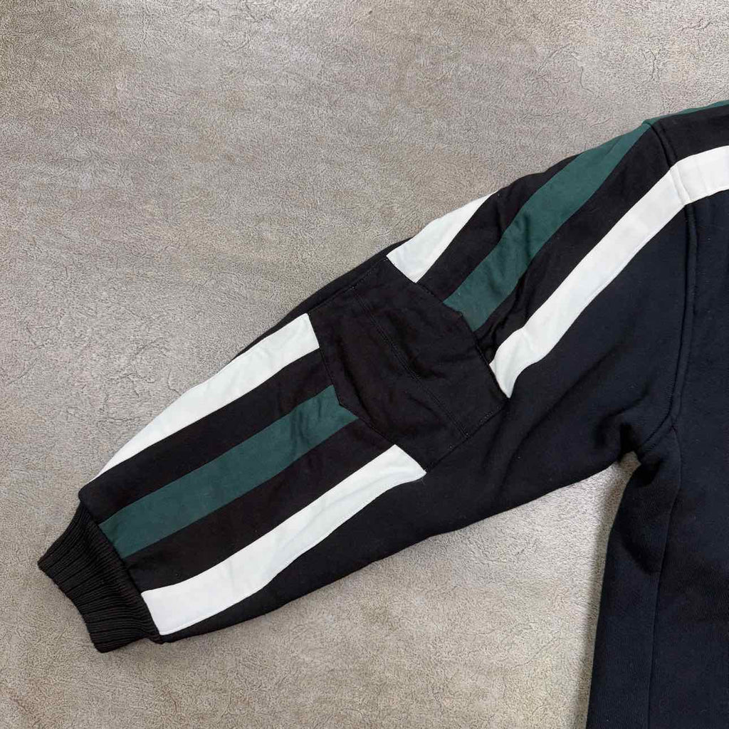 Rhude Half Zip Pullover "LOGO PATCH" Black Used Size L