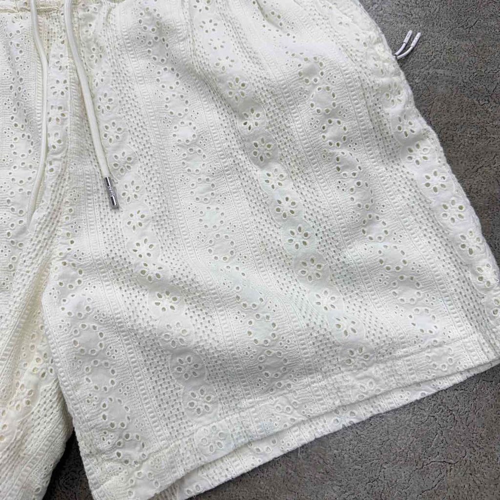 Kith Shorts "EYELET BELMONT STADIUM" White Size M
