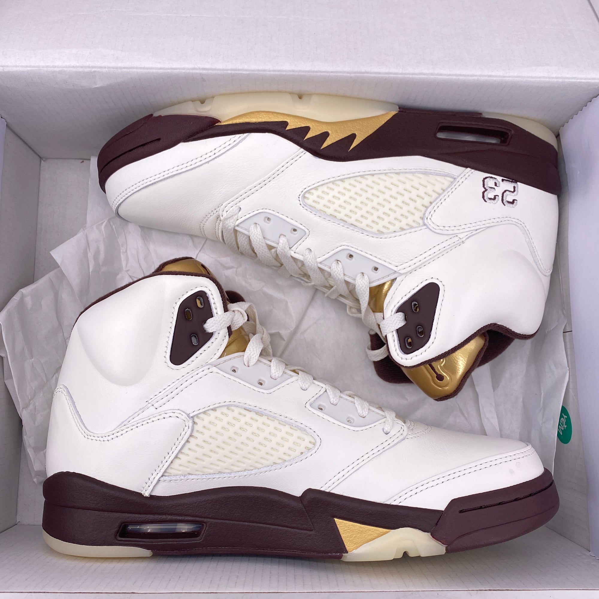 Air Jordan (W) 5 Retro &quot;Golden Ticket&quot; 2025 New Size 10W