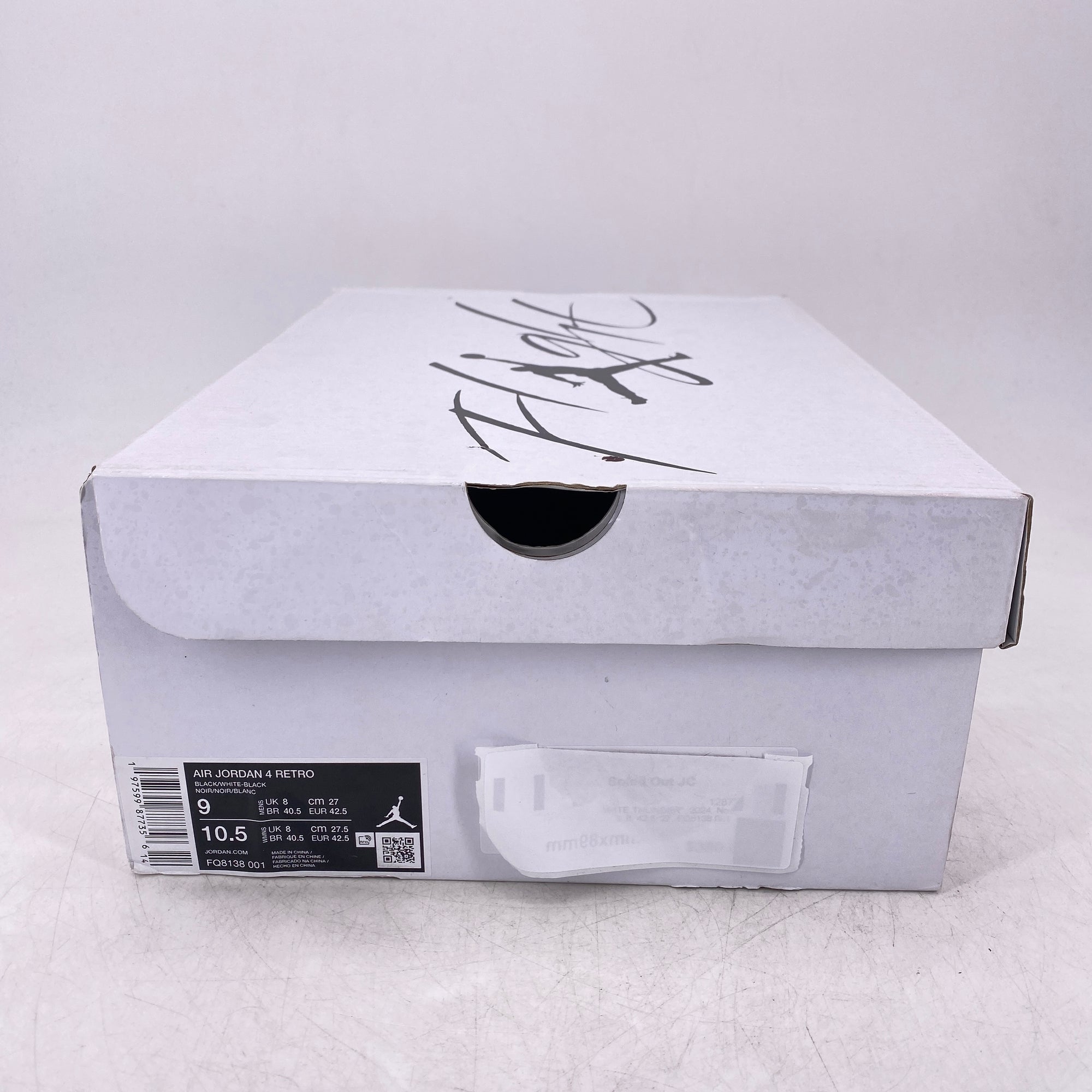 Air Jordan 4 Retro &quot;White Thunder&quot; 2024 New Size 9