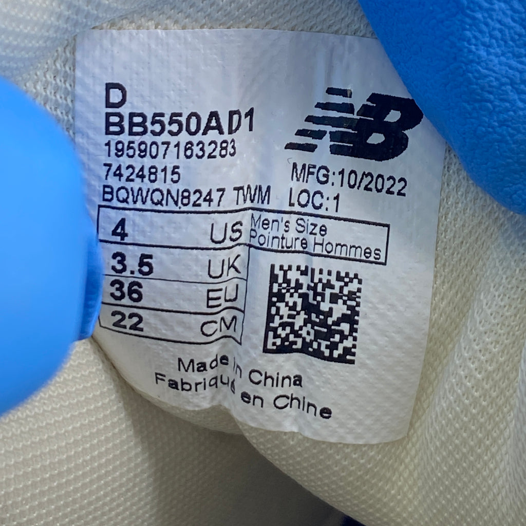 New Balance 550 "Ald Olive" 2022 Used Size 4