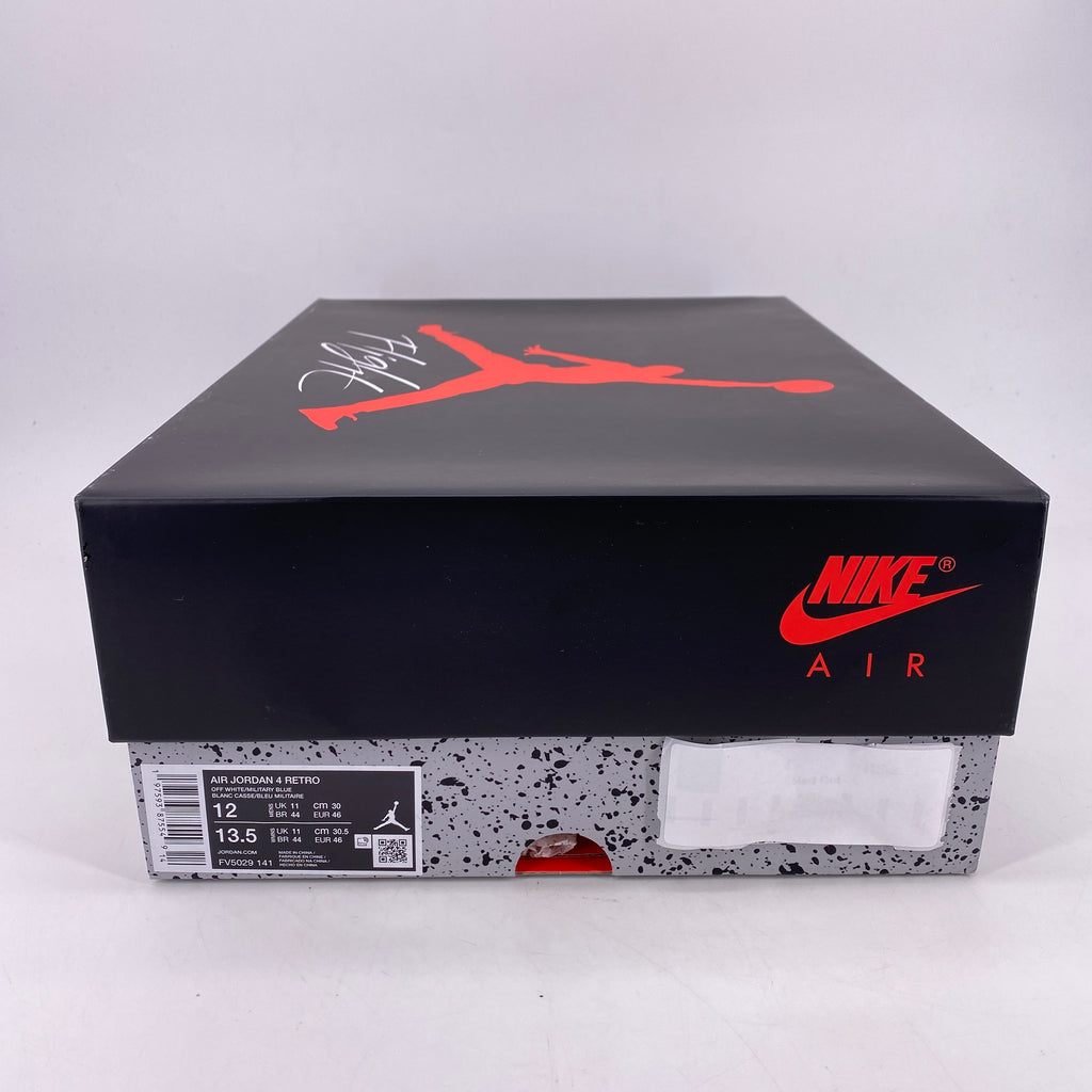 Air Jordan 4 Retro "Military Blue" 2024 New Size 12