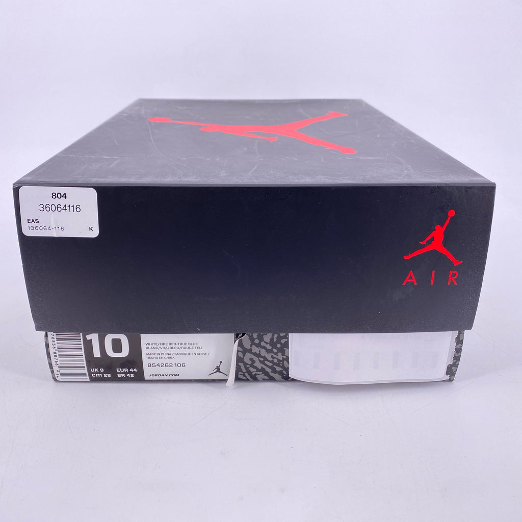 Air Jordan 3 Retro "True Blue" 2016 Used Size 10