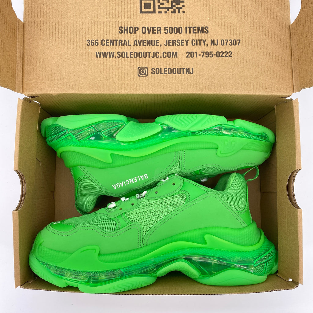 Balenciaga Triple S "Neon Green"  Used Size 9