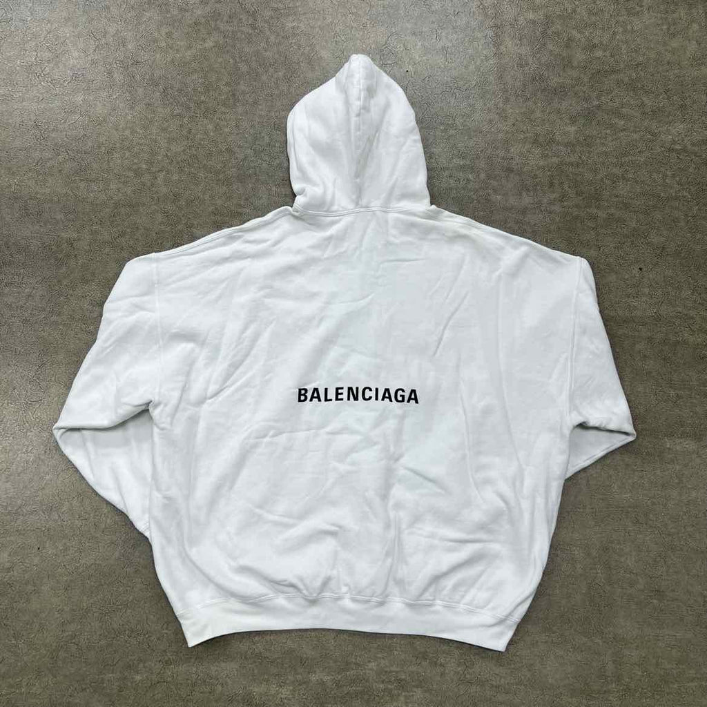 Balenciaga Hoodie "SPACE" White Used Size XS