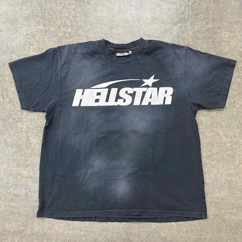Hellstar T-Shirt "LOGO" Grey Used Size 2XL