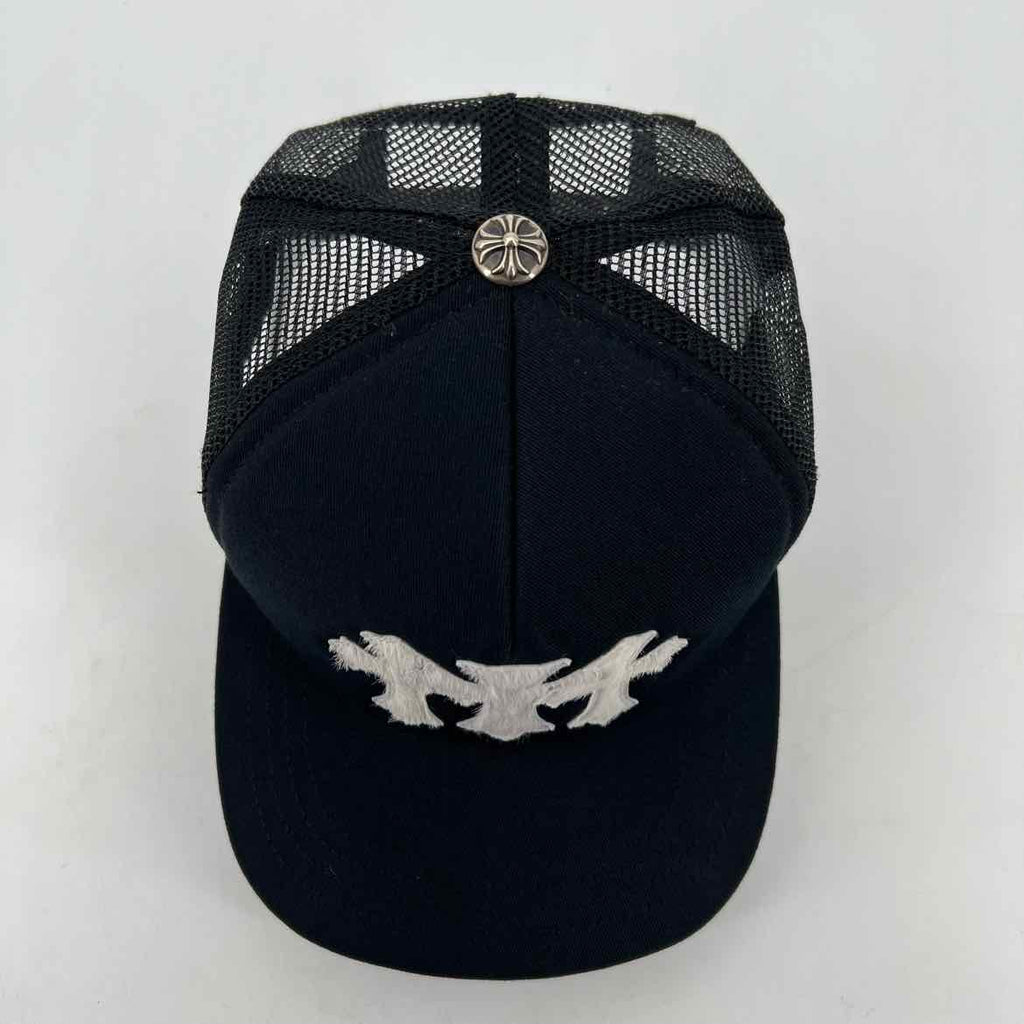 Chrome Hearts Trucker Hat "PONY HAIR CEMETERY" New Black Size OS
