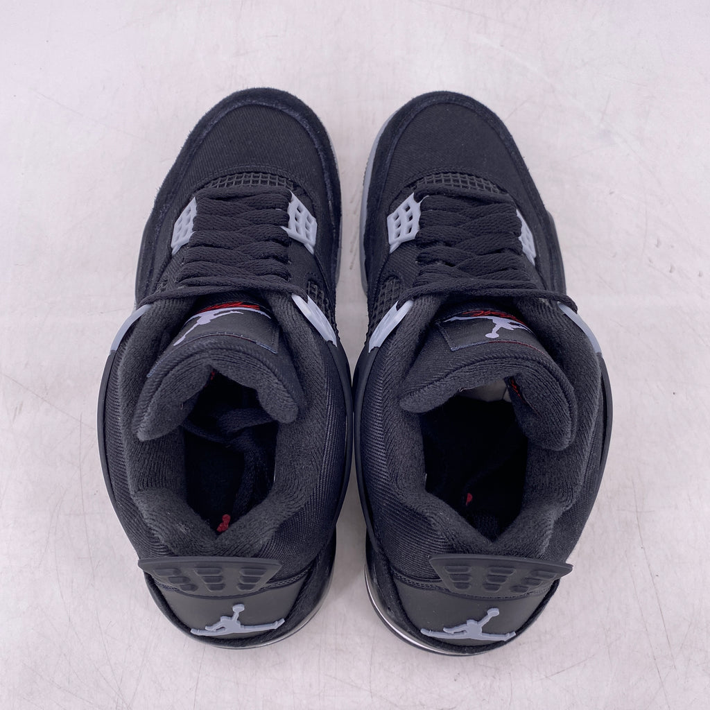Air Jordan 4 Retro "Black Canvas" 2022 New Size 8