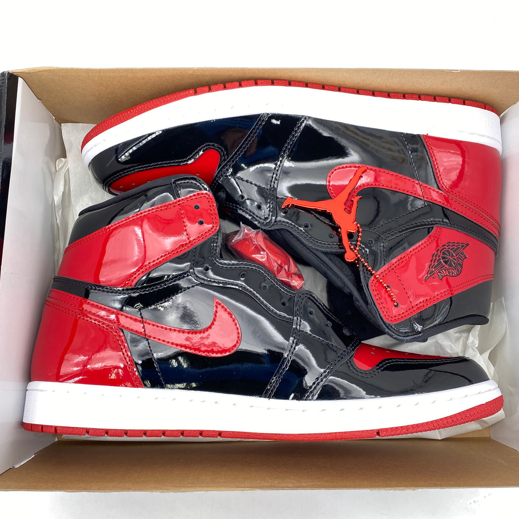 Air Jordan 1 Retro High OG "Patent Bred" 2021 New Size 13