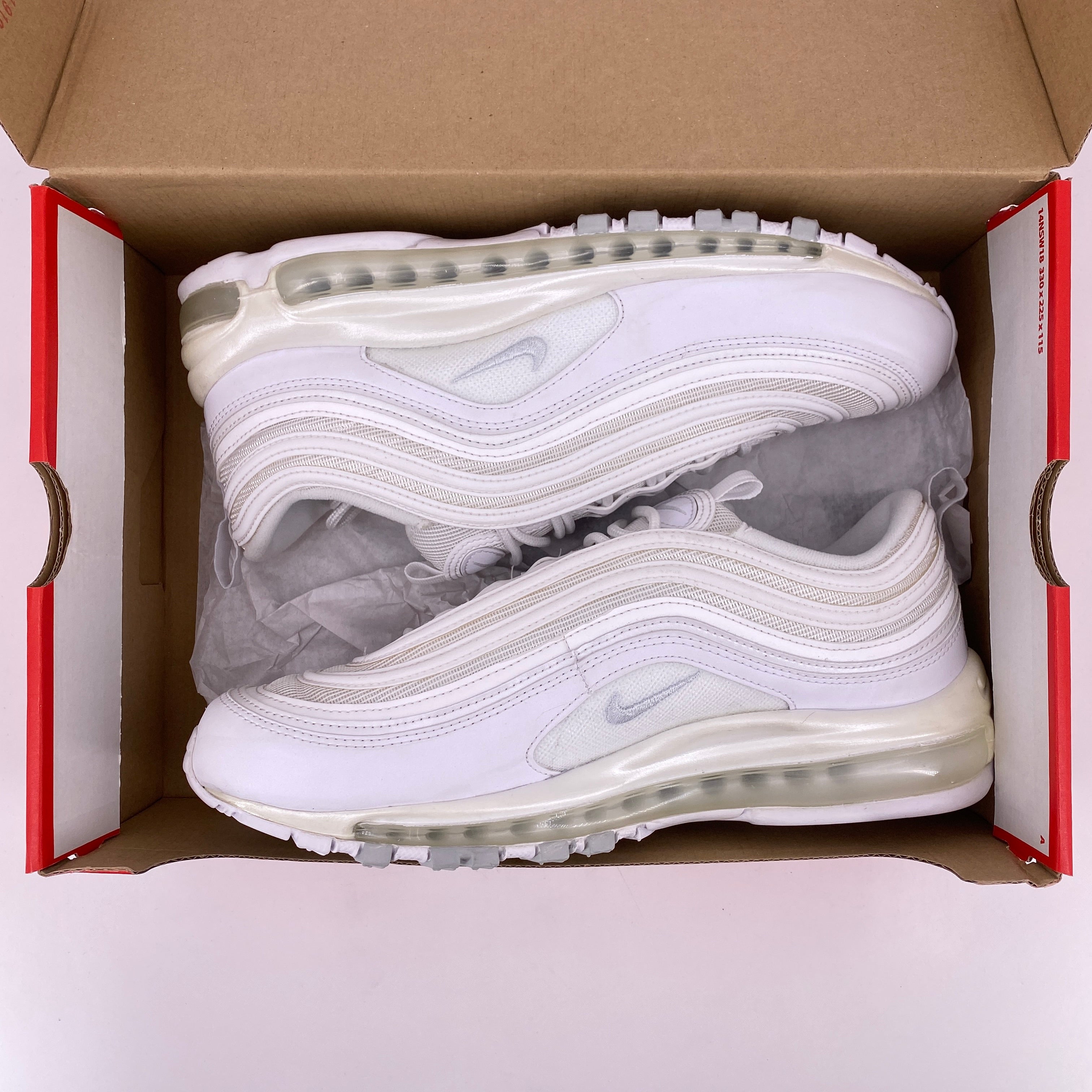 Nike (W) Air Max 97 &quot;Pure Platinum&quot; 2018 New Size 11.5W