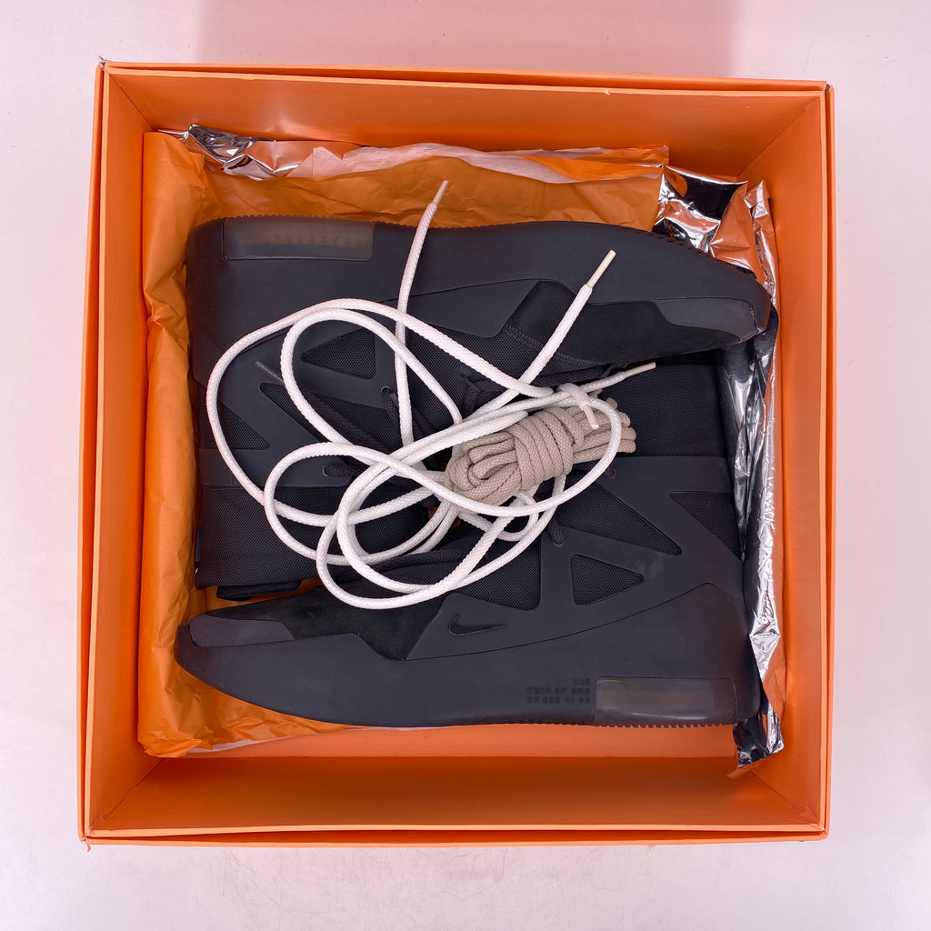 Nike Air Fear of God 1 "Triple Black" 2020 Used Size 12